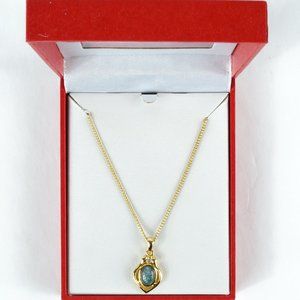 3/$20 Australian Opal Gold Tone Opal Necklace